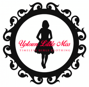 Uptown Little Miss Clothing circle Logo by Logo Design Utah